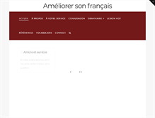 Tablet Screenshot of ameliorersonfrancais.com